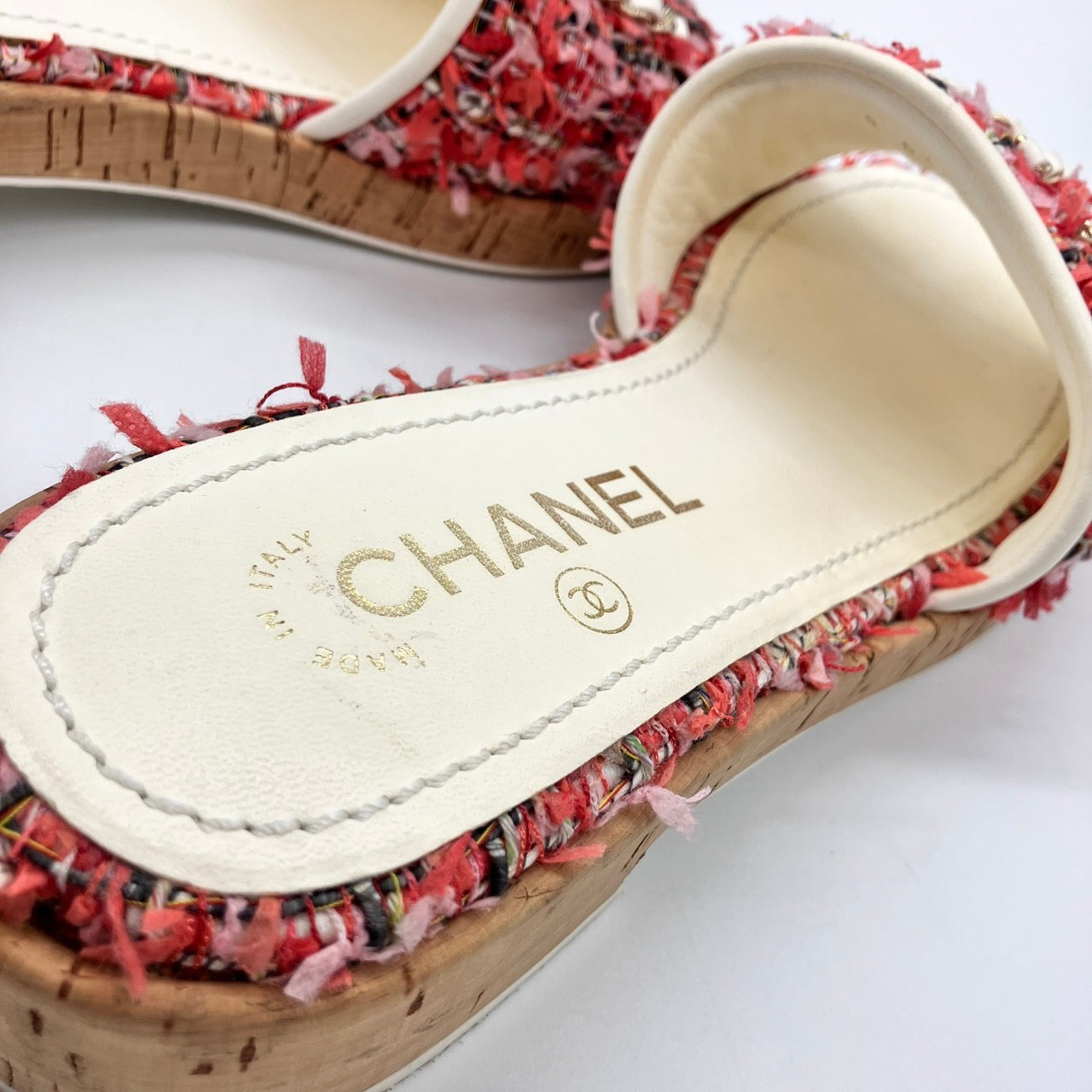 CHANEL Tweed Sandals