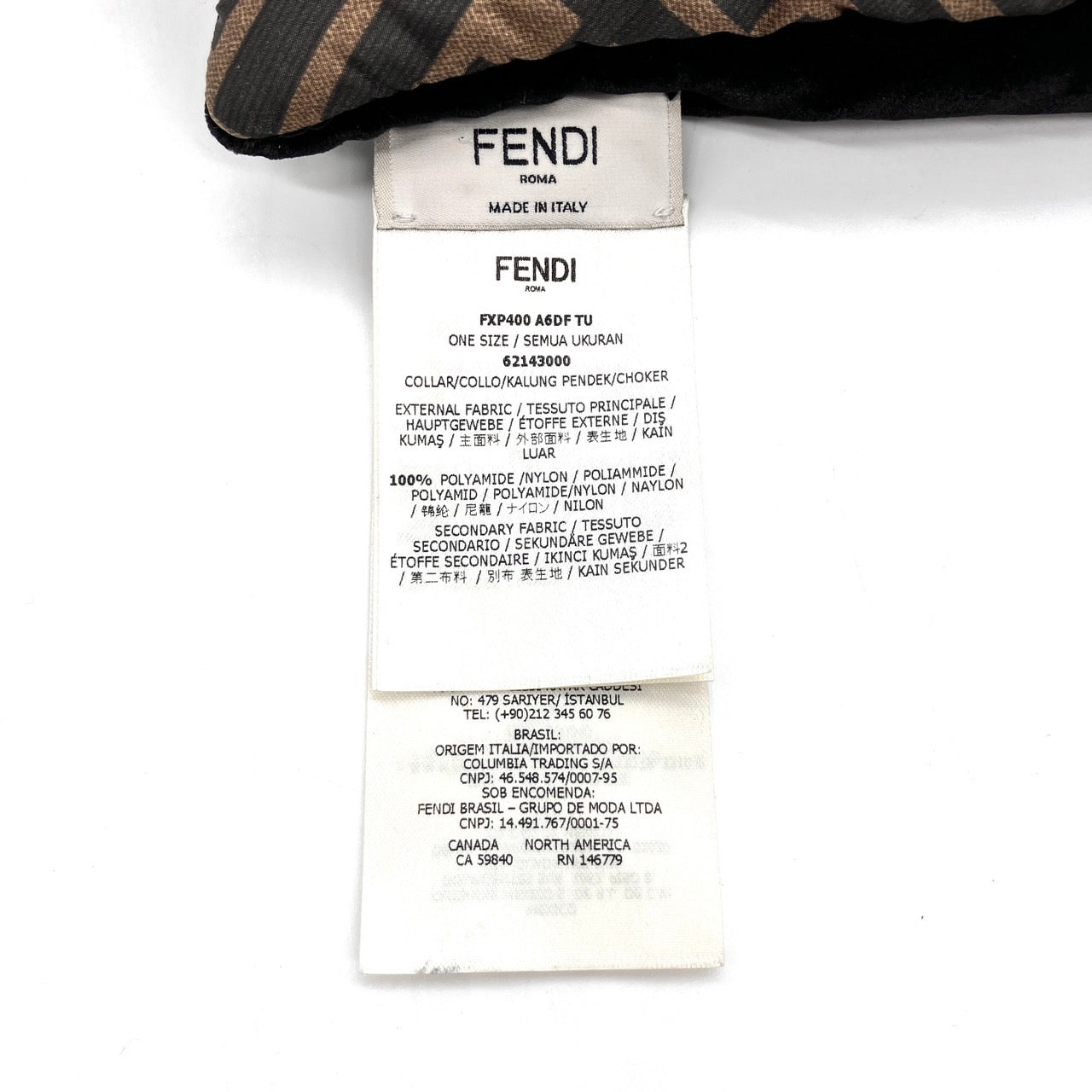 FENDI Zucca Nylon Muffler