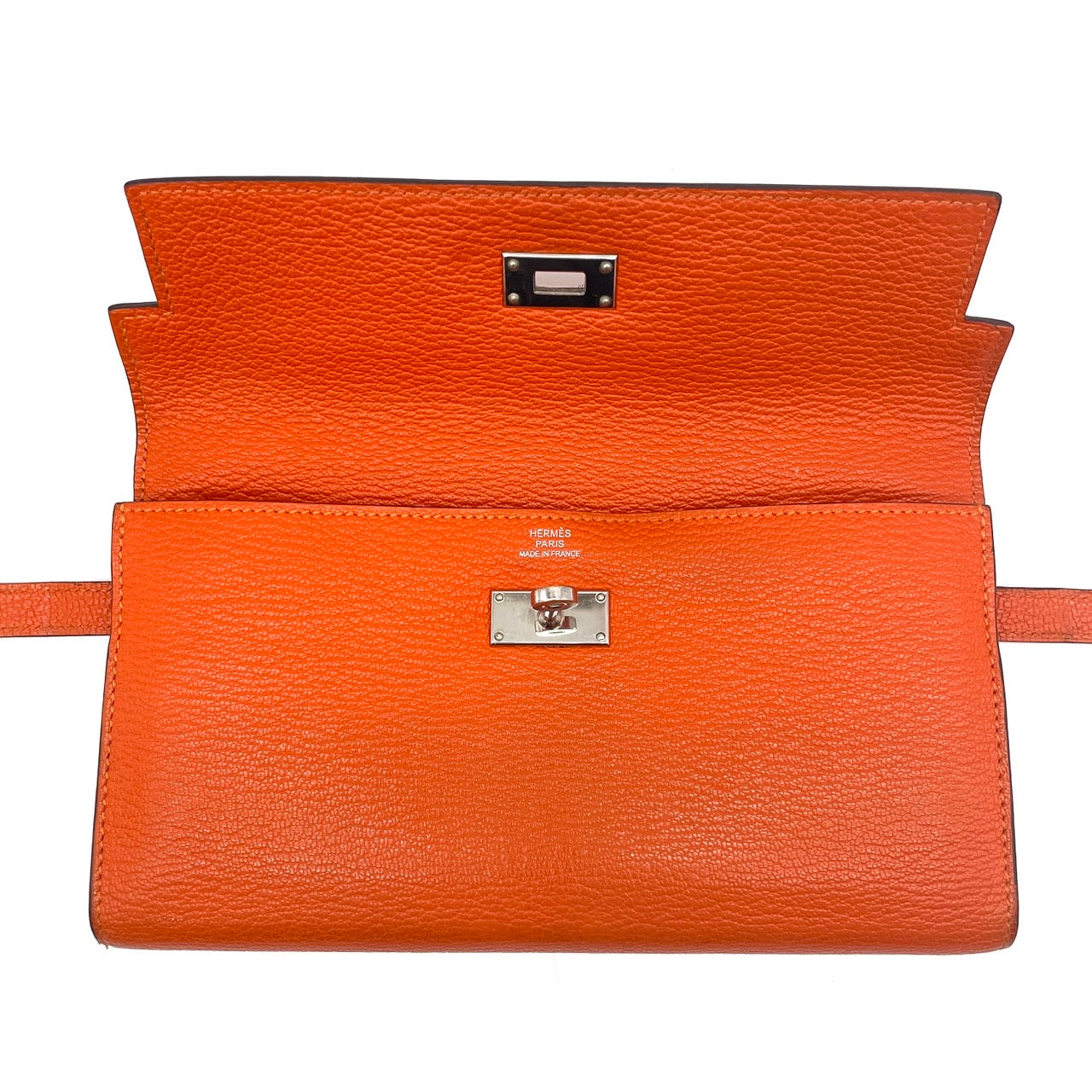 HERMES Kelly Veau Epsom Long Wallet