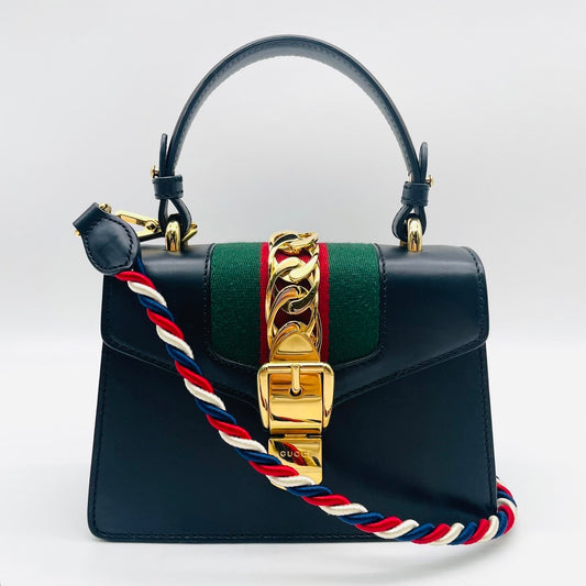 GUCCI Sylvie Mini Shoulder Bag 2-way Handbag