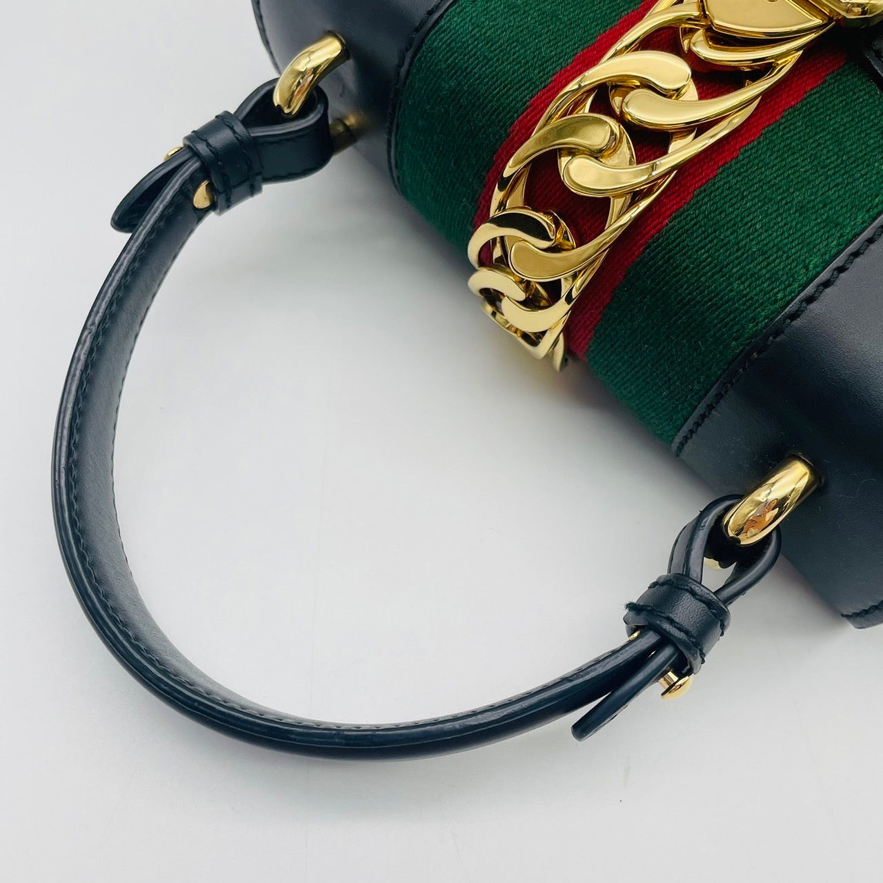 GUCCI Sylvie Mini Shoulder Bag 2-way Handbag