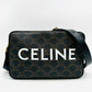 CELINE Trionf Messenger Shoulder Bag Black Brown