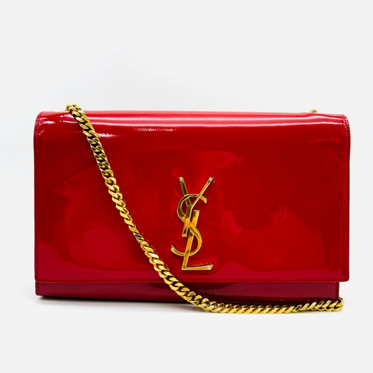 SAINT LAURENT PARIS Classic Kate Shoulder Bag Red