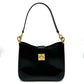 CELINE Vintage Leather Black Shoulder Bag