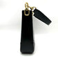 CELINE Vintage Leather Black Shoulder Bag