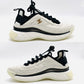CHANEL Sneakers G45331 White Black Suede