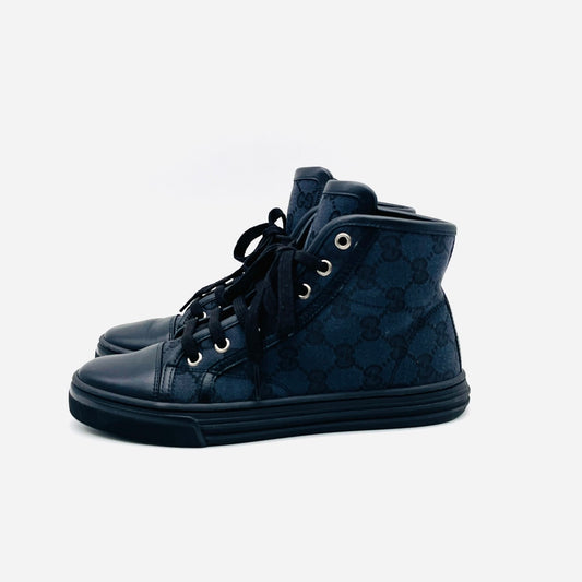 GUCCI Canvas Sneakers Black Women's