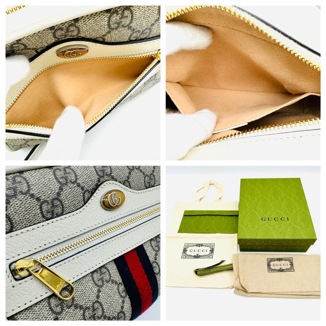 GUCCI Offdia Shoulder Bag Leather