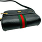 GUCCI Offdia Black Shoulder Bag Leather