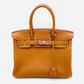 HERMES Birkin 30 Stamped □N Silver Hardware Brown