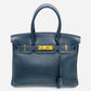 HERMES Birkin 30 handbag □H Togo leather Blue Ocean