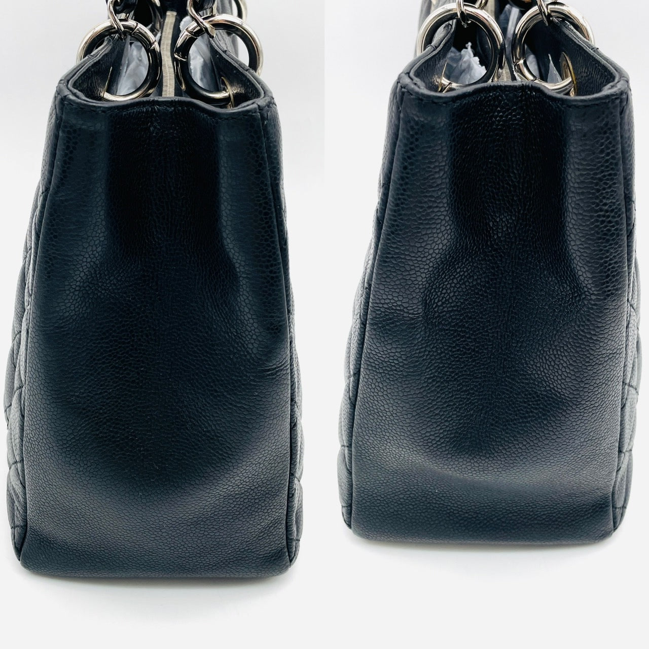 【CHANEL】chanel navy caviar gst shoulder bag★トートバッグ CHANEL Caviar GST 13