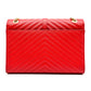 YVES SAINT LAURENT YSL Monogram red leather shoulder bag