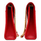YVES SAINT LAURENT YSL Monogram red leather shoulder bag