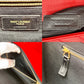 YVES SAINT LAURENT YSL Monogram red leather shoulder bag