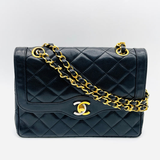 CHANEL Matrasse Lambskin Paris Limited Edition Chain Shoulder bag