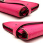 HERMES Kelly Wallet Long Chevre Rose Tyrian □L