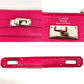 HERMES Kelly Wallet Long Chevre Rose Tyrian □L