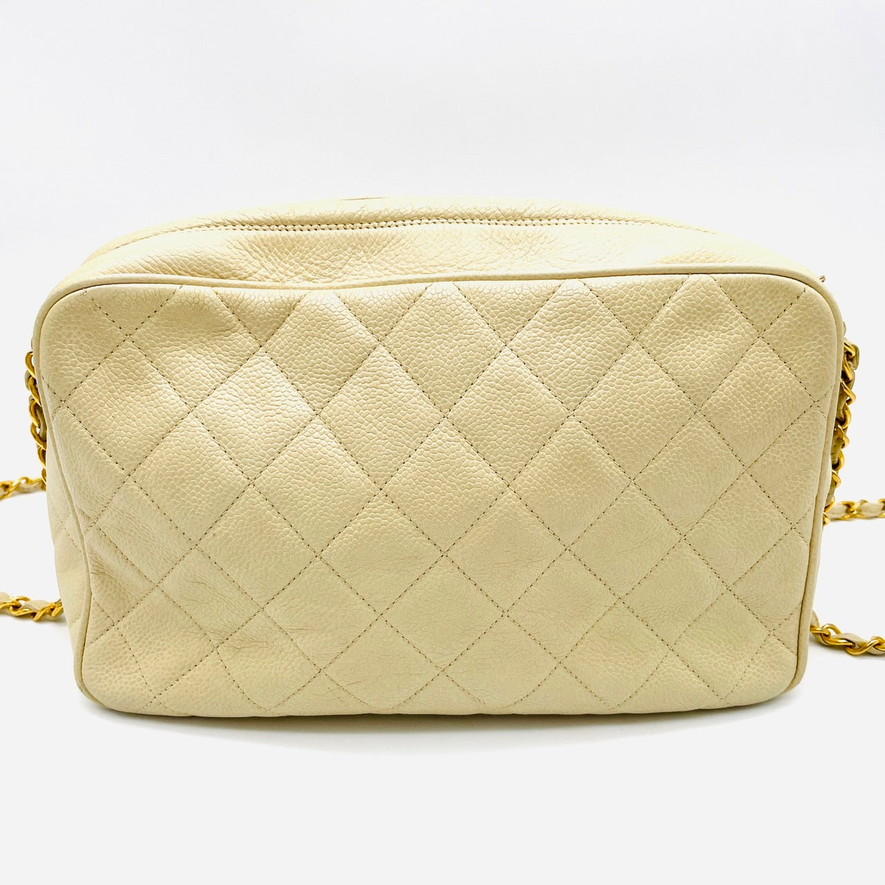 CHANEL Caviar skin Matelassé Chain Shoulder bag