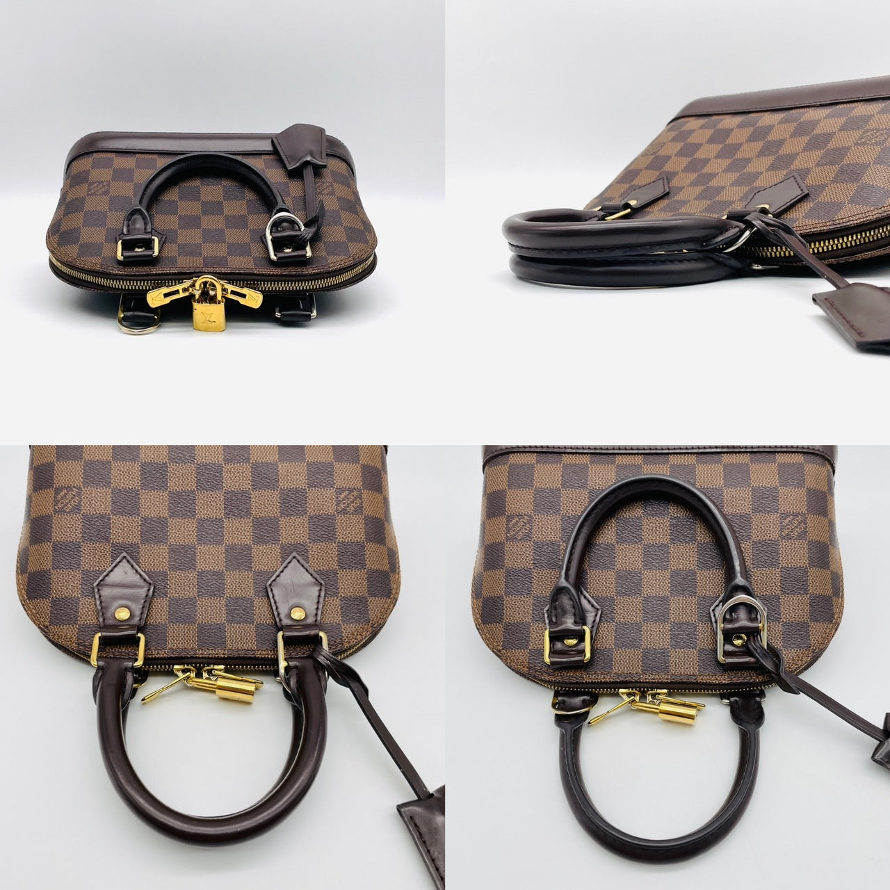 LOUIS VUITTON Alma BB Damier Brown