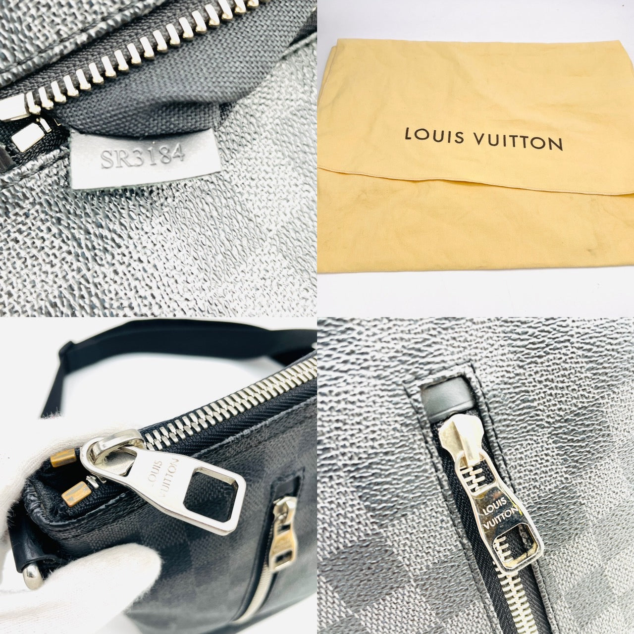 LOUIS VUITTON Damier Graphite Mick PM Shoulder Messenger Bag