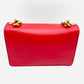 CHRISTIAN DIOR Red Leather Shoulder Bag