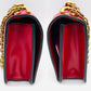 CHRISTIAN DIOR Red Leather Shoulder Bag