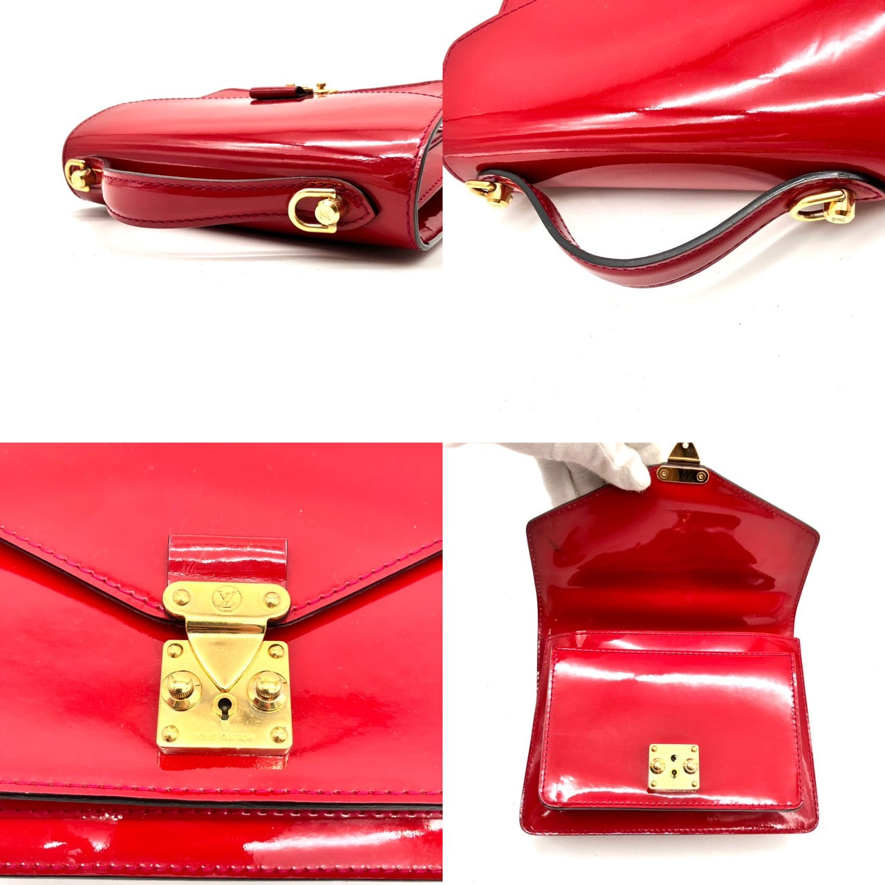 LOUIS VUITTON Vernis Monceau BB Hand Bag 2way