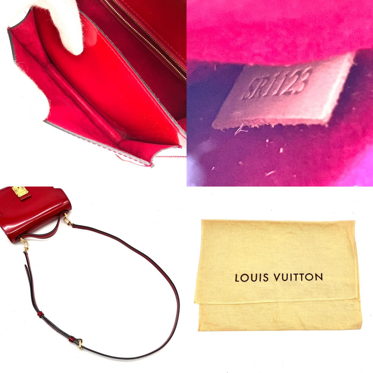 LOUIS VUITTON Vernis Monceau BB Hand Bag 2way