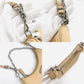 PRADA Triangle logo beige nylon shoulder bag