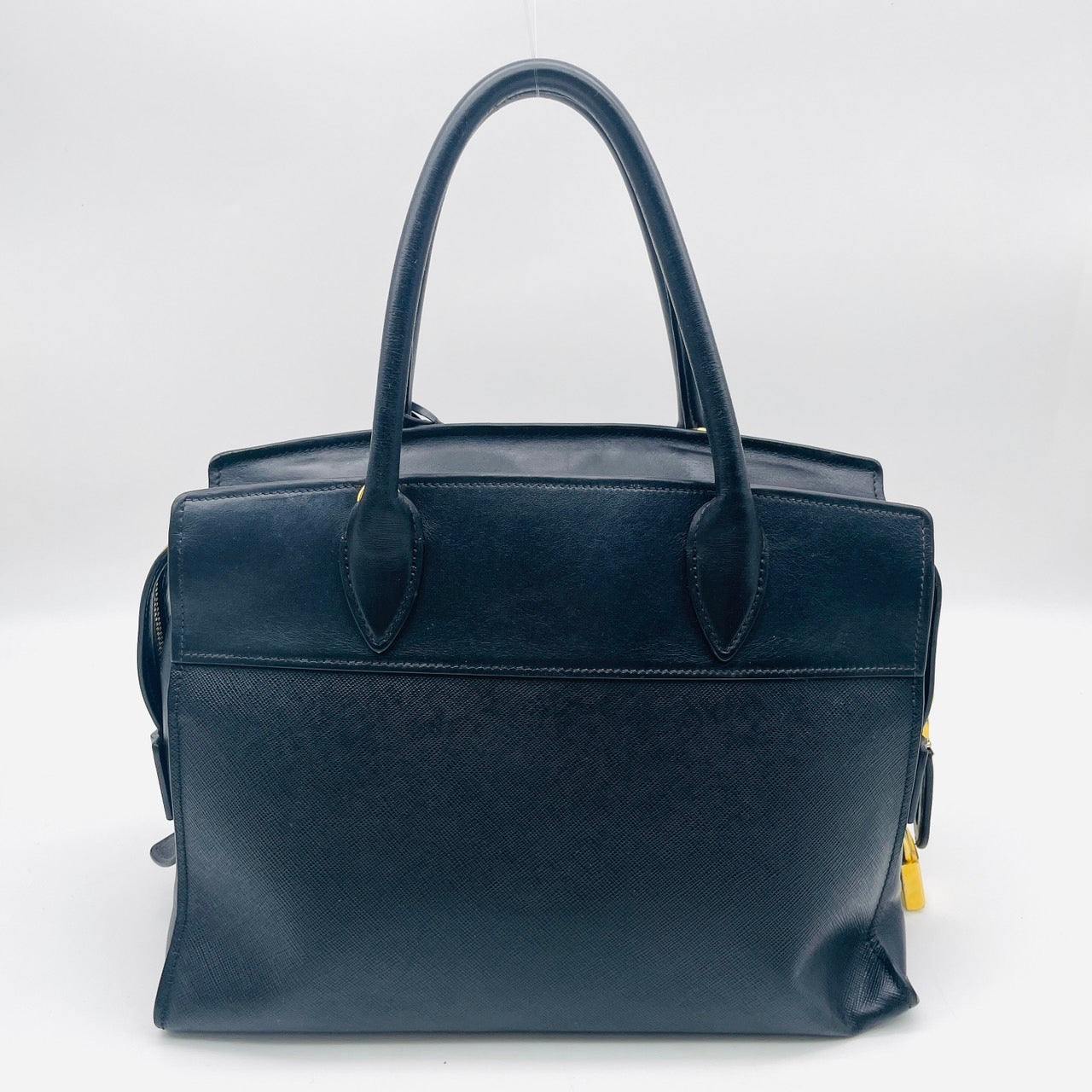 PRADA Saffiano Esplanade Handbag Black