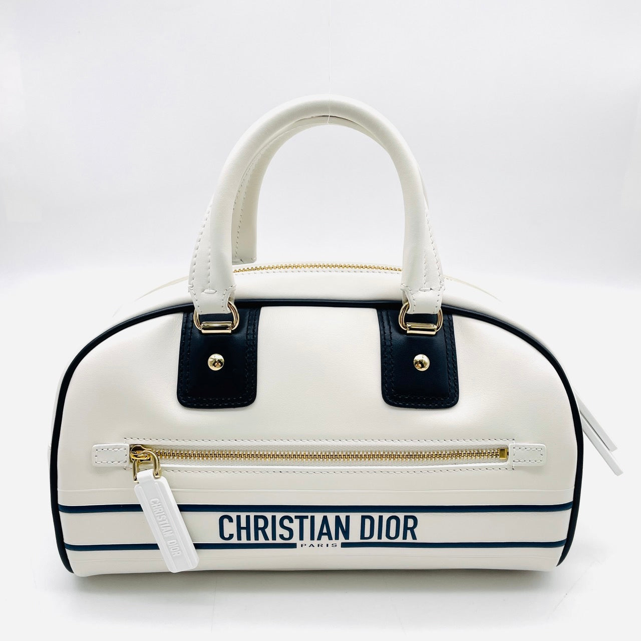 Dior Vibe 2-way Bowling Bag White