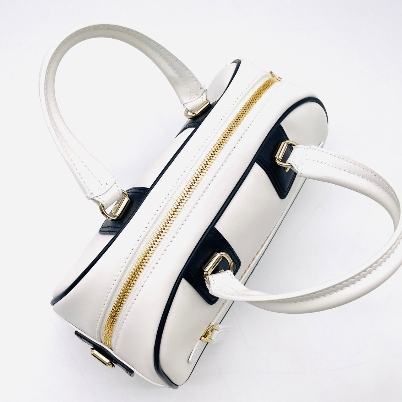 Dior Vibe 2-way Bowling Bag White