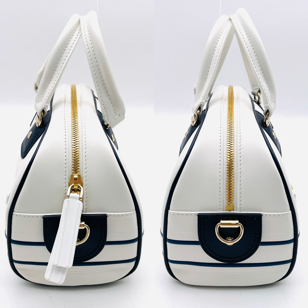 Dior Vibe 2-way Bowling Bag White