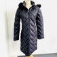 MONCLER Down coat fox fur black