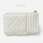 CHANEL Caviar Skin Fragment Coin Purse White