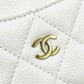 CHANEL Caviar Skin Fragment Coin Purse White