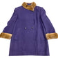 BURBERRYS Fur Coat Purple Women