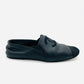 CHANEL Leather Flat Shoes Black 37 1/2