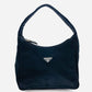PRADA Handbag Triangle Logo Nylon Black