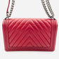 CHANEL BOY CHANEL Leather 2Way Red Handbag