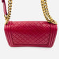 CHANEL Boy Chanel Leather 2Way Red Handbag