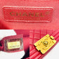 CHANEL Boy Chanel Leather 2Way Red Handbag