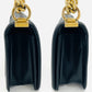 CHANEL BOY CHANEL Leather 2 Way Black Handbag