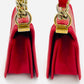 CHANEL BOY CHANEL Leather 2 Way Red Handbag