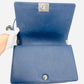 CHANEL Boy Chanel Leather 2Way Navy Chain Shoulder Bag