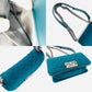 CHANEL BOY CHANEL Velvet boy mini Green