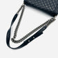CHANEL Boy Chanel 25 Lamb Skin Black Chain Shoulder Bag