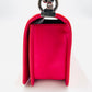 CHANEL BOY CHANEL Enamel 2Way coral red