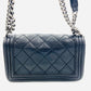CHANEL BOY CHANEL Leather 2 Way Black Chain Shoulder Bag